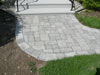 Techo-bloc Elena in Shale Grey with Hera square and rectangle alternating border.