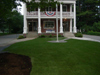 Rye Beach Post Office after sod and mulch installed to replace older worn out landscaping.