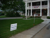 1700 Square feet of sod installed with irrigation and new walkway to flag pole.